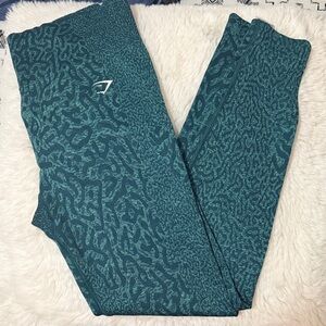 Gymshark Teal Textured Leggings